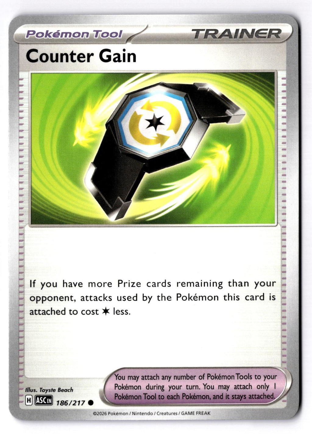 Counter Gain 186/217 Common Ascended Heroes Pokemon Near Mint