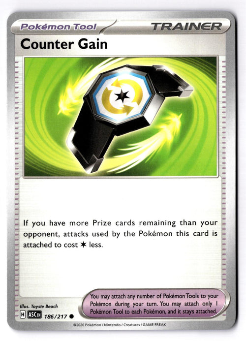 Counter Gain 186/217 Common Ascended Heroes Pokemon Near Mint