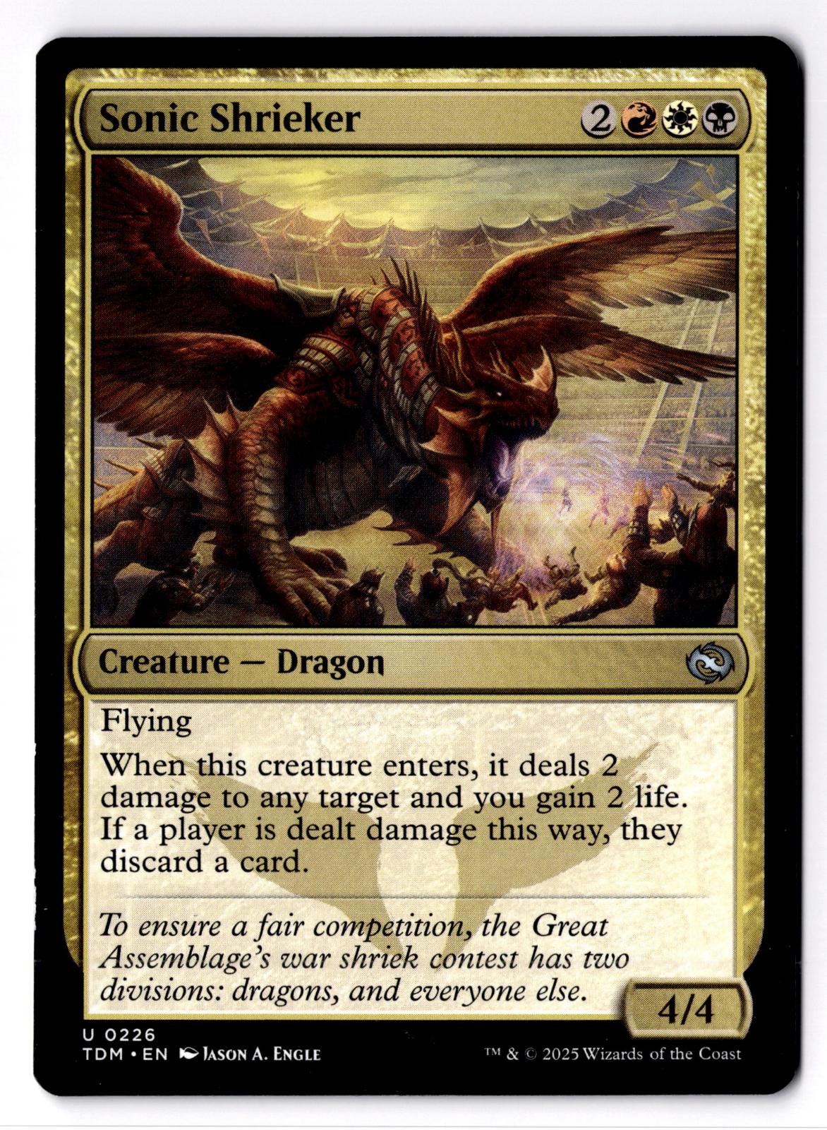 Sonic Shrieker 226 Uncommon Tarkir: Dragonstorm Magic: The Gathering LP