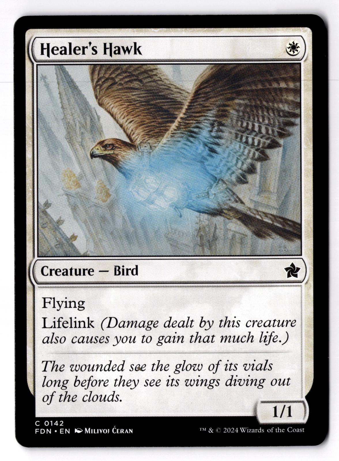 Healer's Hawk 142 Common Foundations Magic: The Gathering Moderately Played