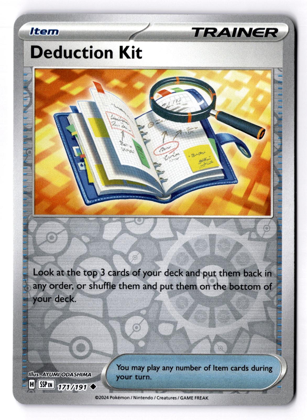 Deduction Kit 171/191 Uncommon Surging Sparks Pokemon Reverse Holo Near Mint