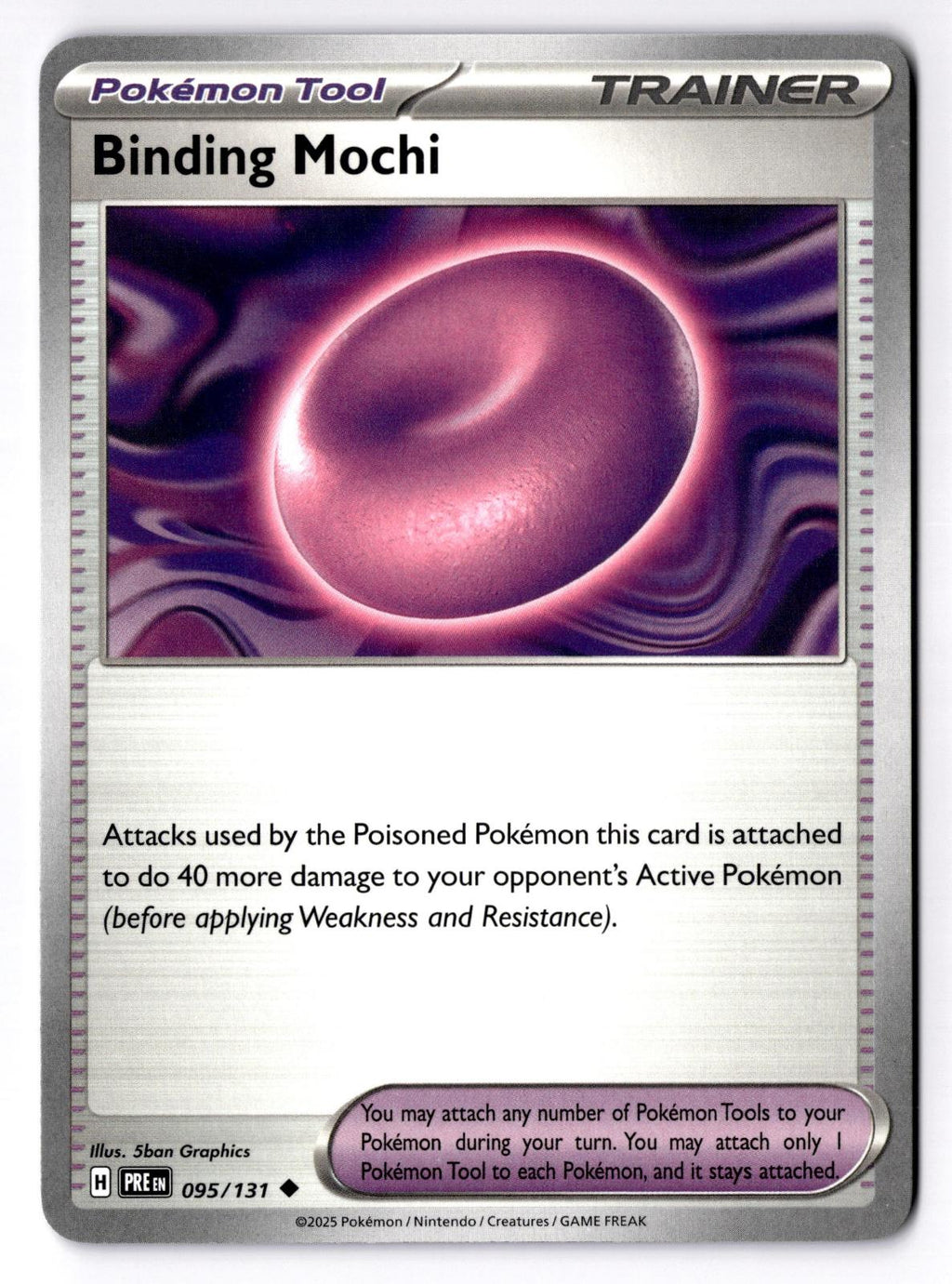 Binding Mochi 095/131 Uncommon Prismatic Evolutions Pokemon Near Mint