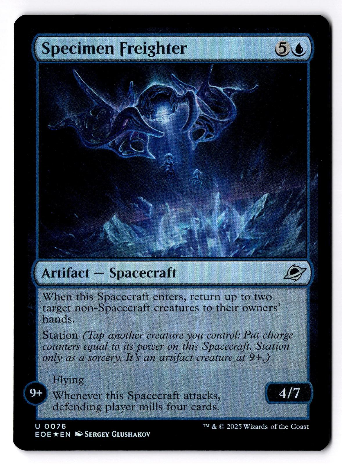 Specimen Freighter 76 Uncommon Edge of Eternities Magic: The Gathering Foil LP