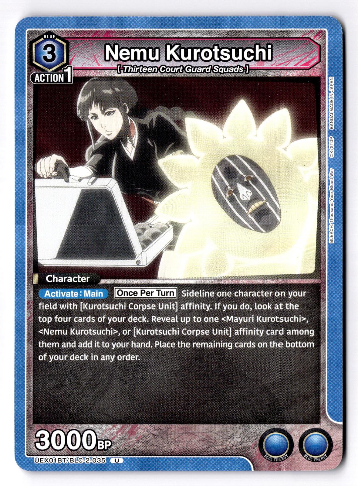 Nemu Kurotsuchi UEX01BT/BLC-2-035 Union Arena NM