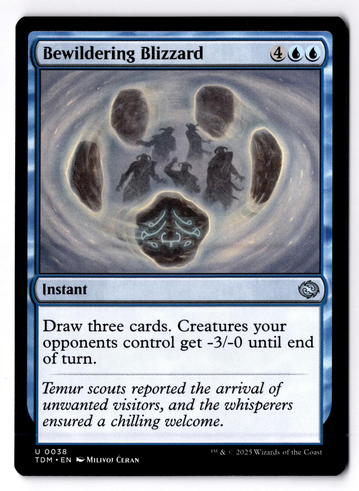 Bewildering Blizzard 38 Uncommon Tarkir: Dragonstorm Magic: The Gathering LP