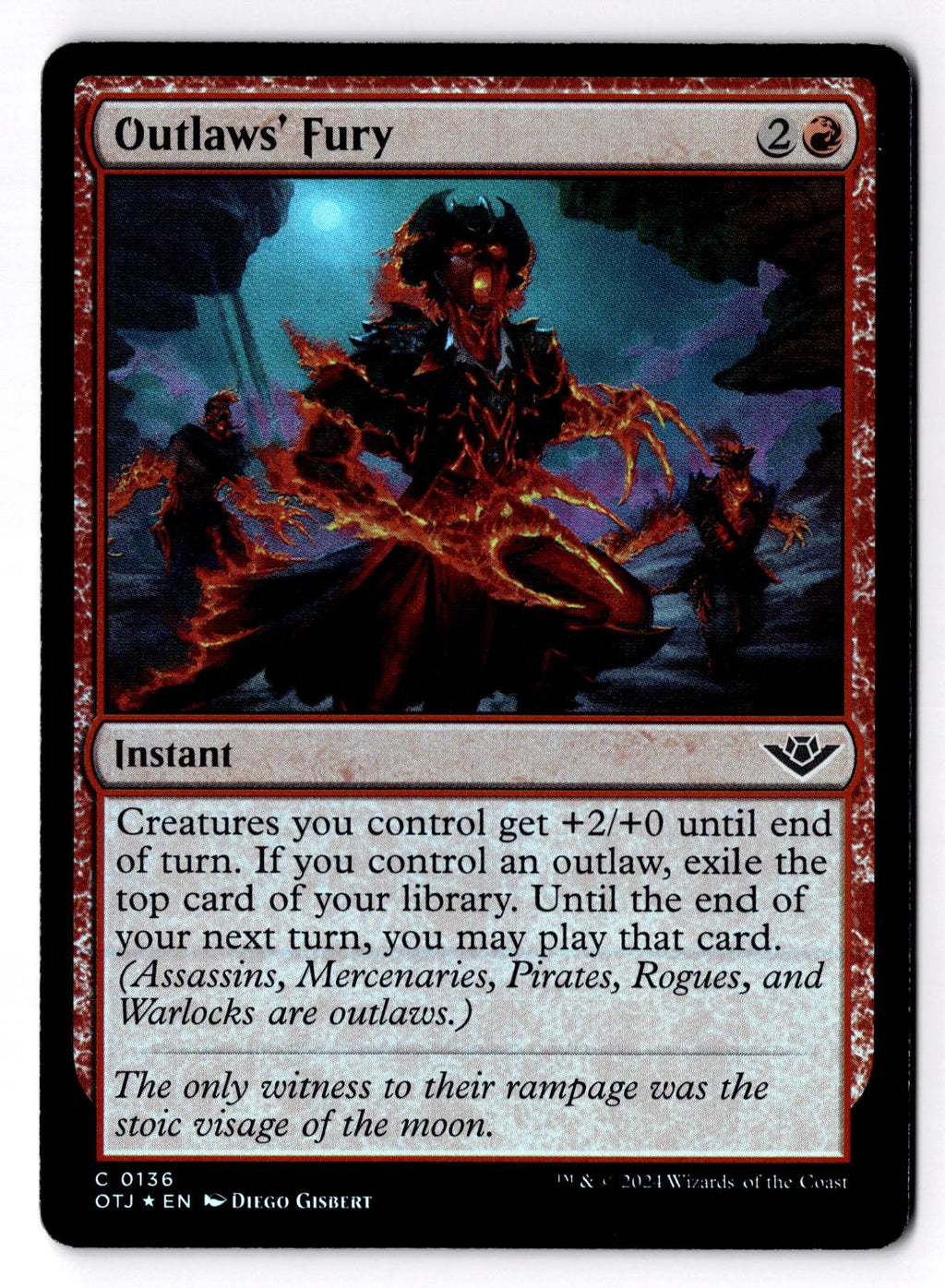 Outlaws' Fury 136 Outlaws of Thunder Junction Magic: The Gathering Foil LP