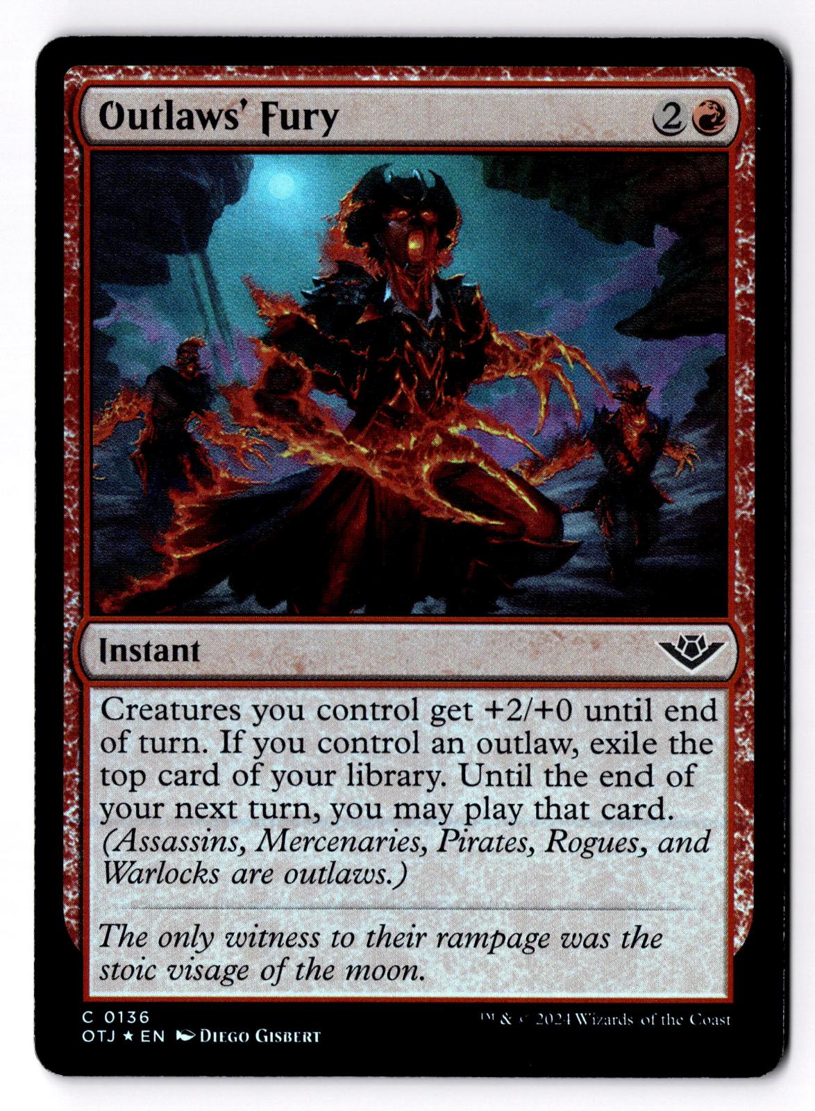 Outlaws' Fury 136 Outlaws of Thunder Junction Magic: The Gathering Foil LP