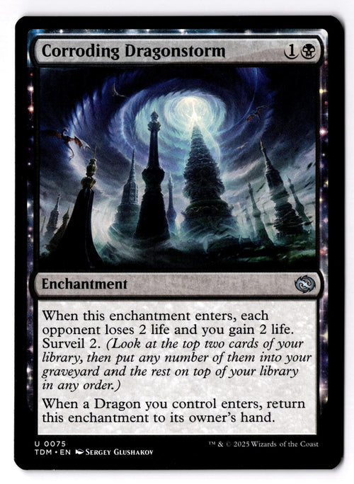 Corroding Dragonstorm 75 Uncommon Tarkir: Dragonstorm Magic: The Gathering LP