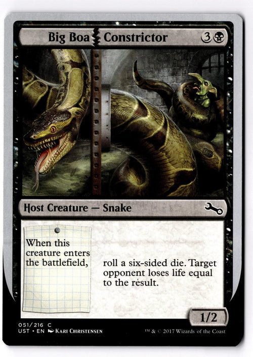 Big Boa Constrictor 51 Common Unstable Magic: The Gathering Lightly Played