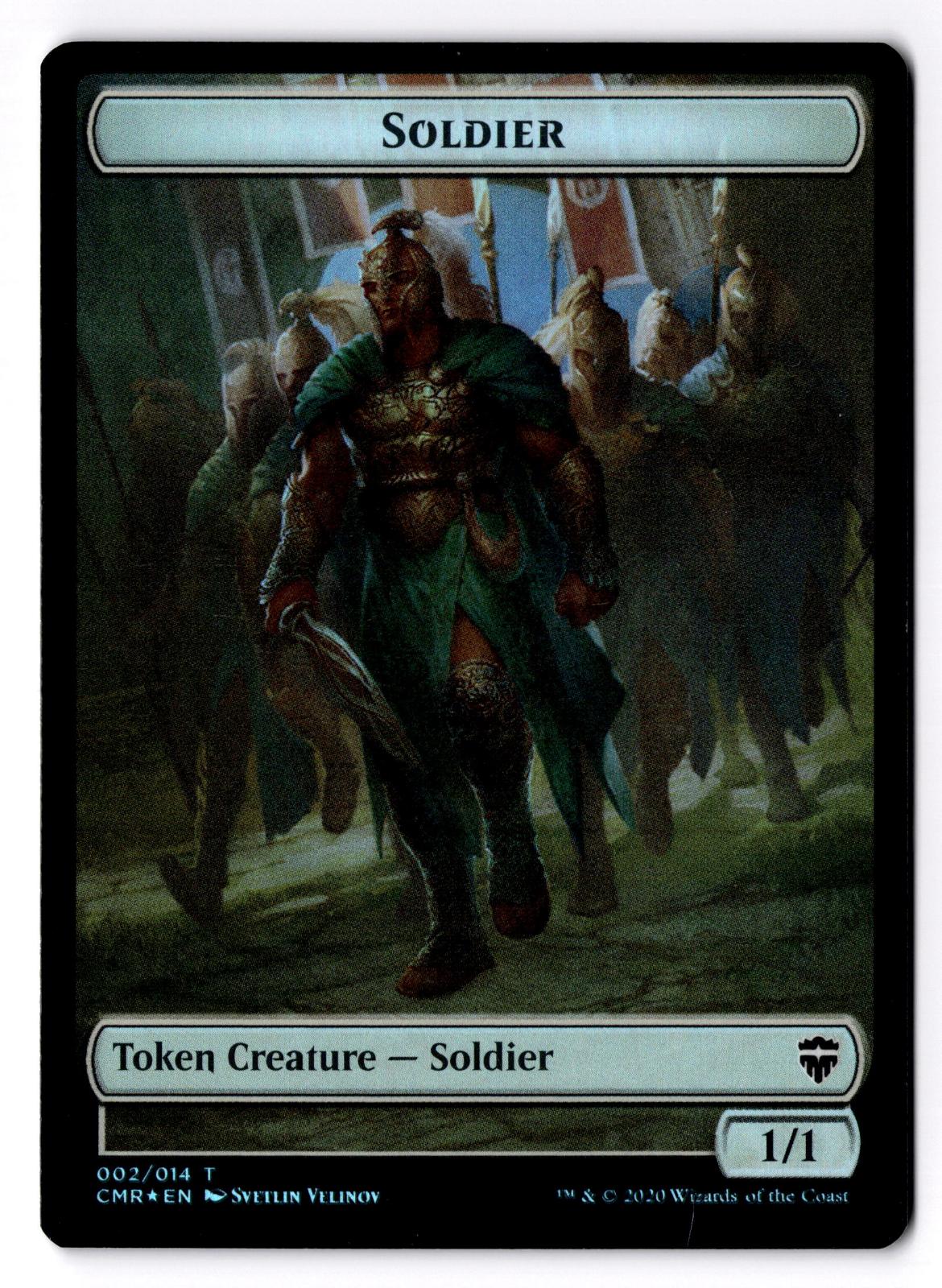 Soldier // Zombie Double-Sided Token 2 // 6 Magic: The Gathering Foil MP