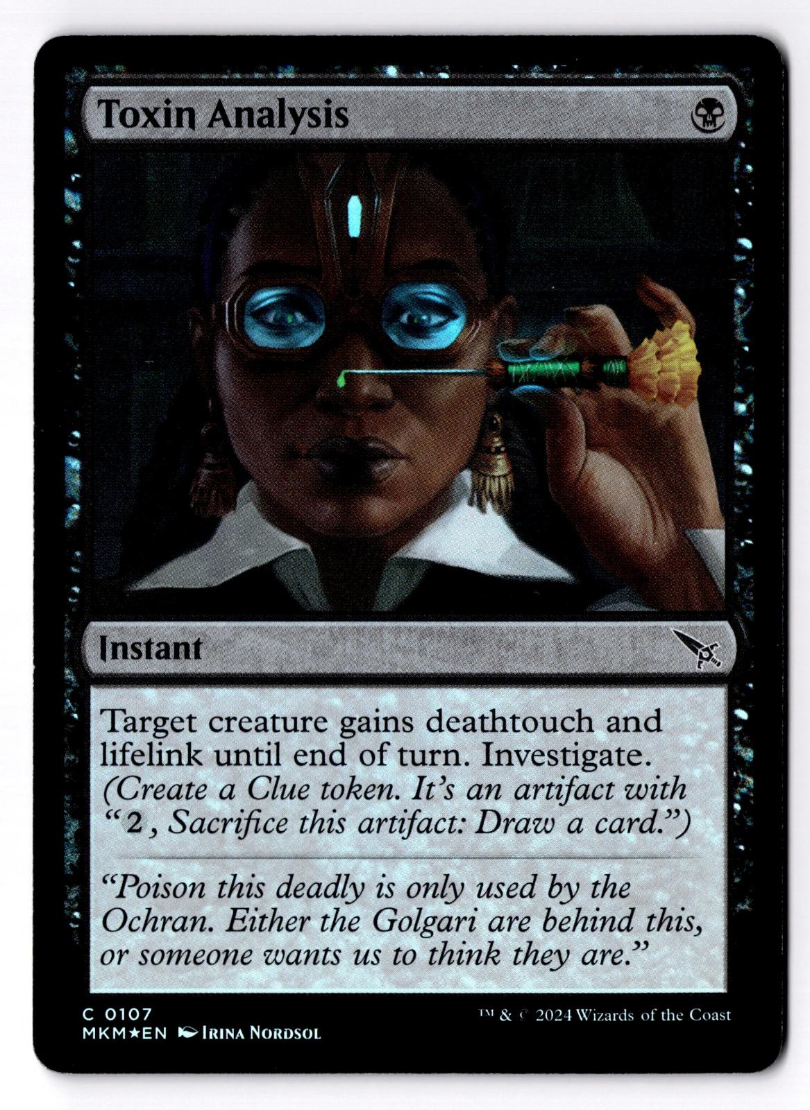 Toxin Analysis 107 Common Murders at Karlov Manor Magic: The Gathering Foil LP