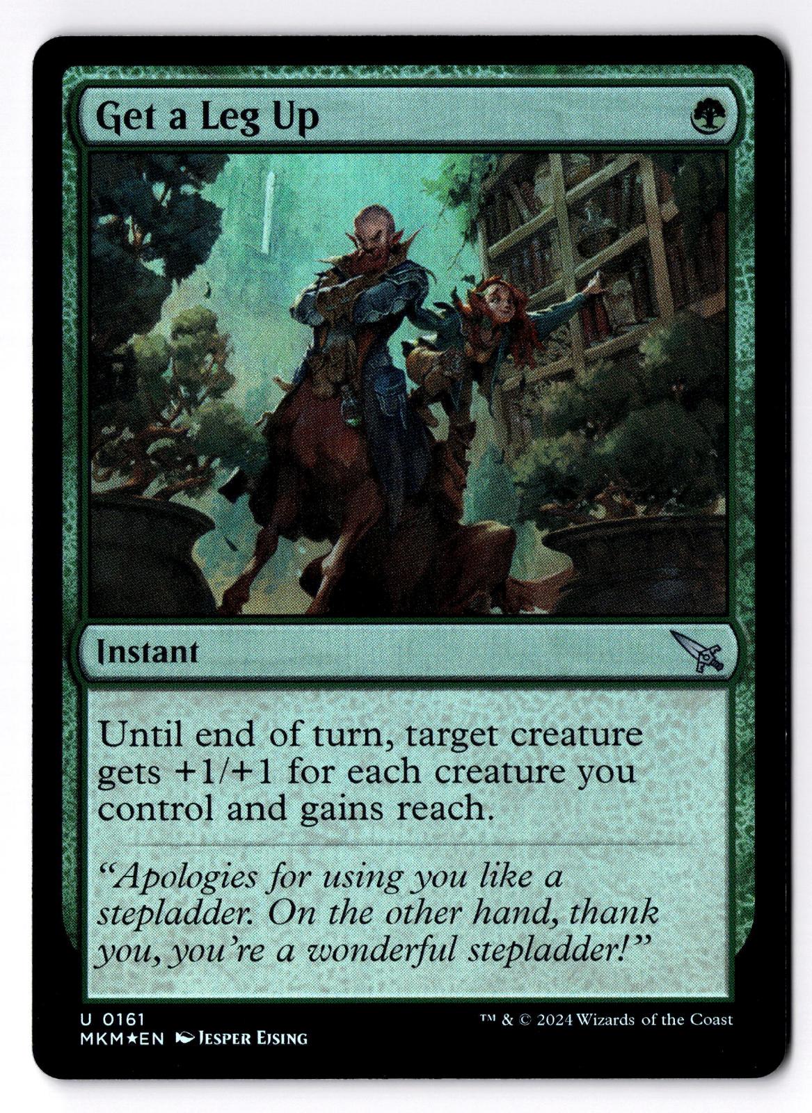Get a Leg Up 161 Uncommon Murders at Karlov Manor Magic: The Gathering Foil LP