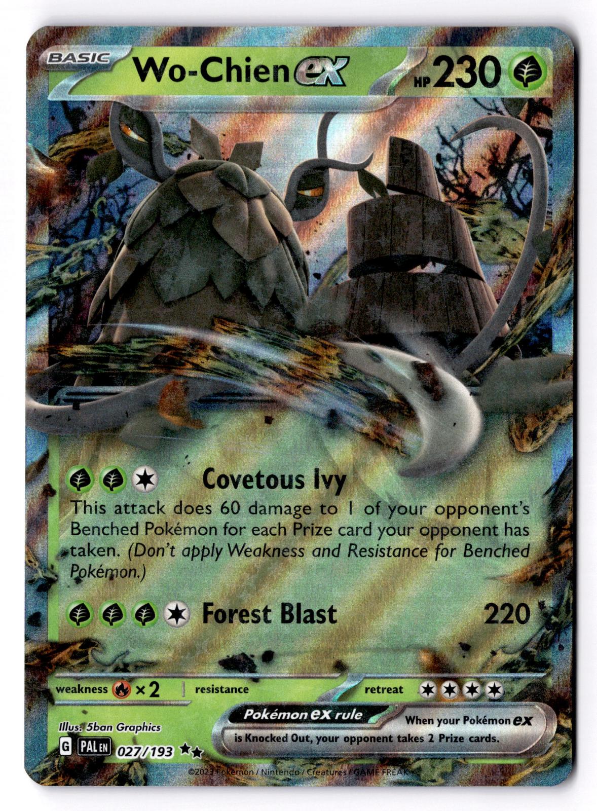 Wo-Chien ex 027/193 Double Rare Paldea Evolved Pokemon Holo Near Mint