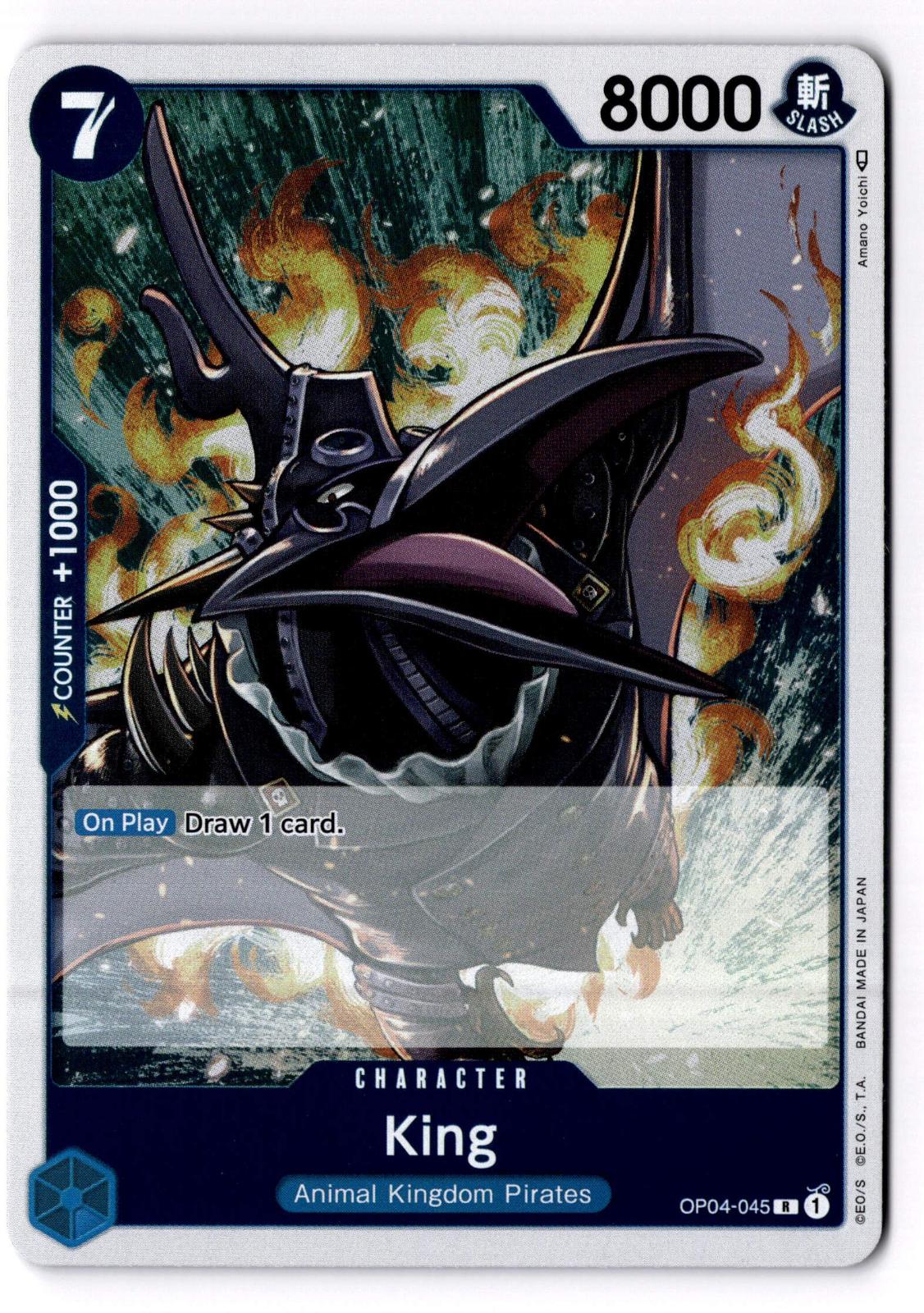 King OP04-045 Rare Kingdoms of Intrigue One Piece Foil Near Mint