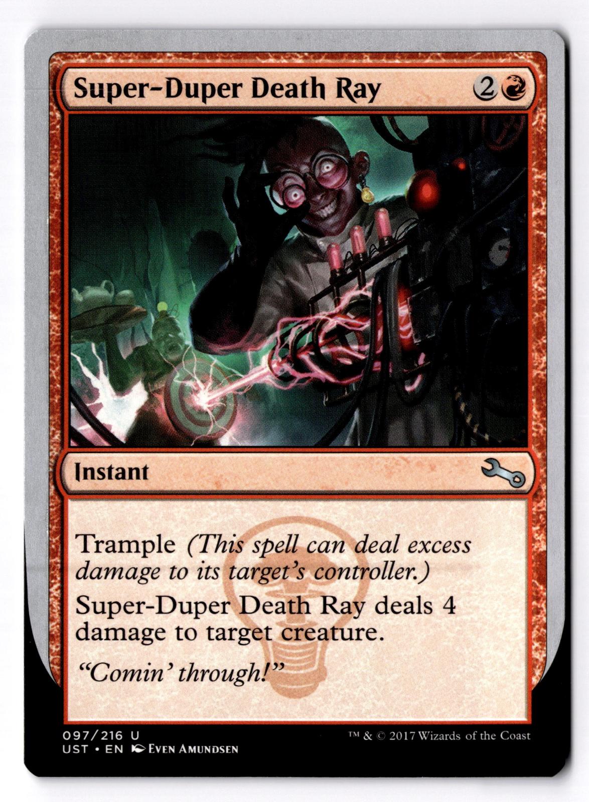 Super-Duper Death Ray 97 Uncommon Unstable Magic: The Gathering Lightly Played