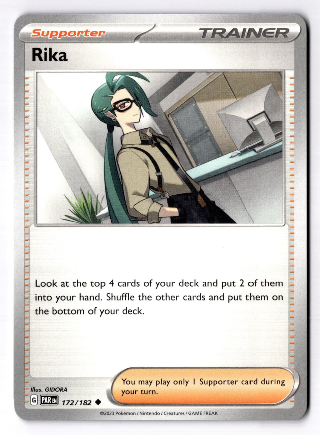 Rika 172/182 Uncommon Paradox Rift Pokemon Near Mint