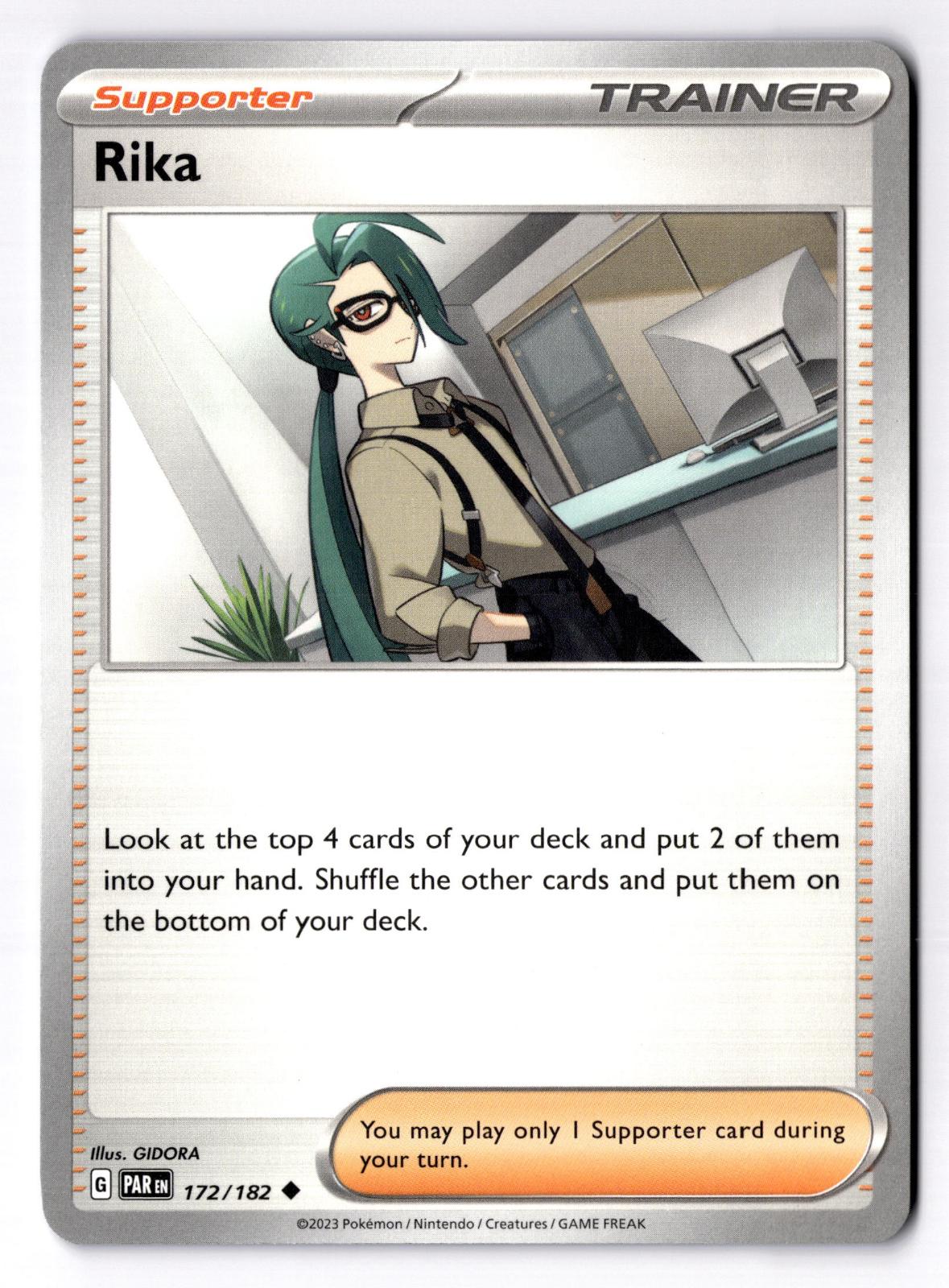 Rika 172/182 Uncommon Paradox Rift Pokemon Near Mint