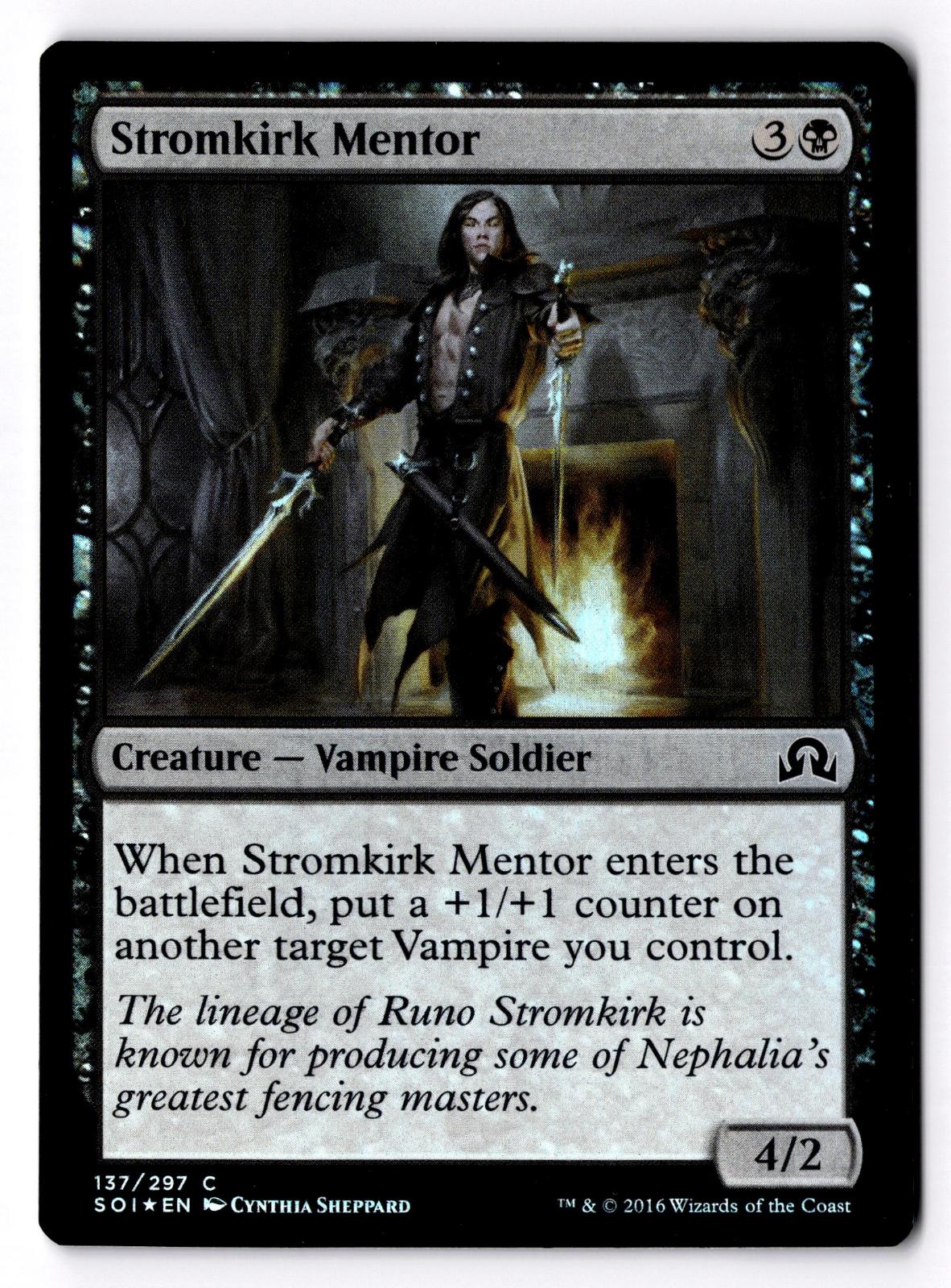 Stromkirk Mentor 137 Common Shadows over Innistrad Magic: The Gathering Foil LP
