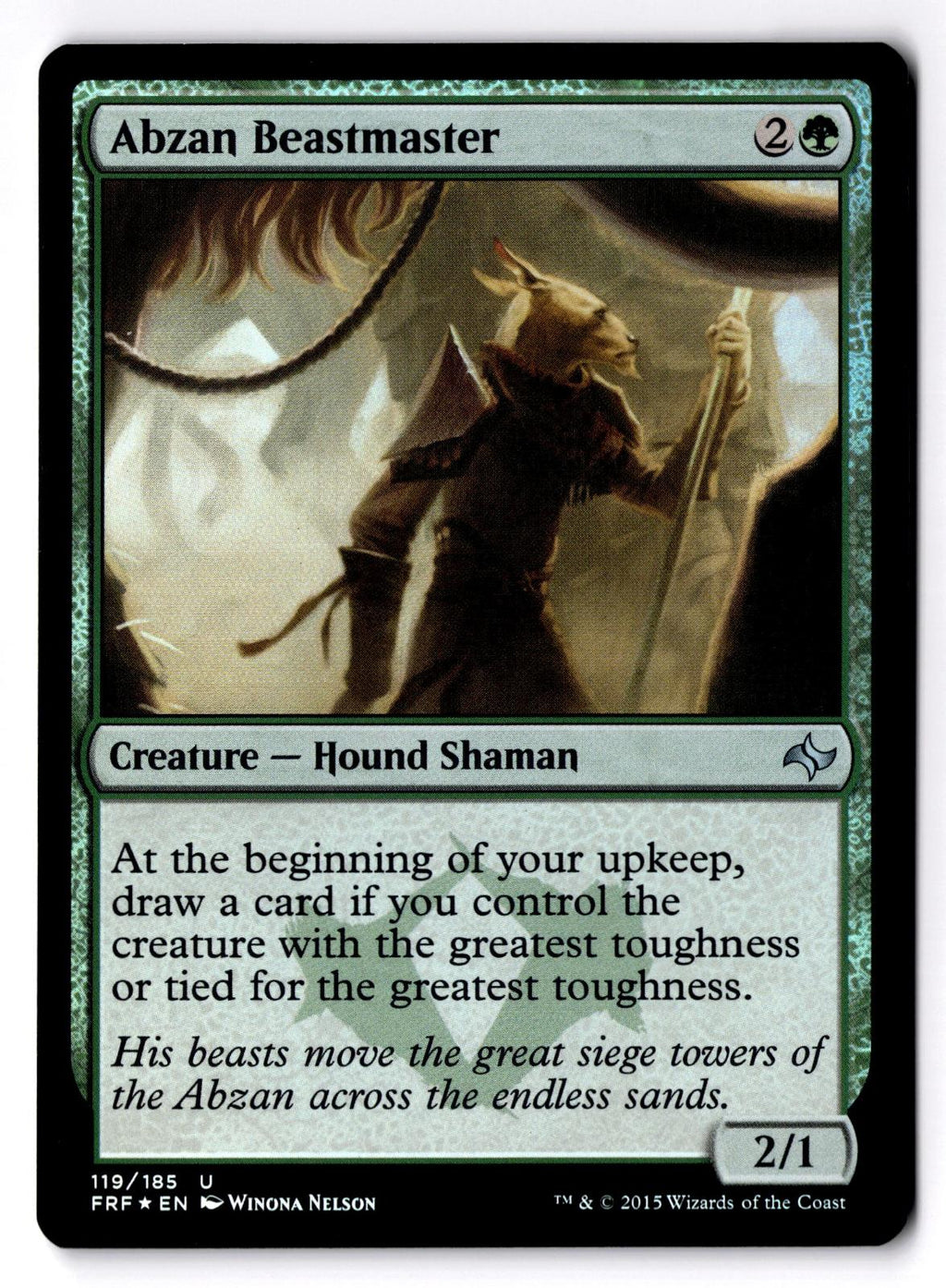 Abzan Beastmaster 119 Uncommon Fate Reforged Magic: The Gathering Foil LP