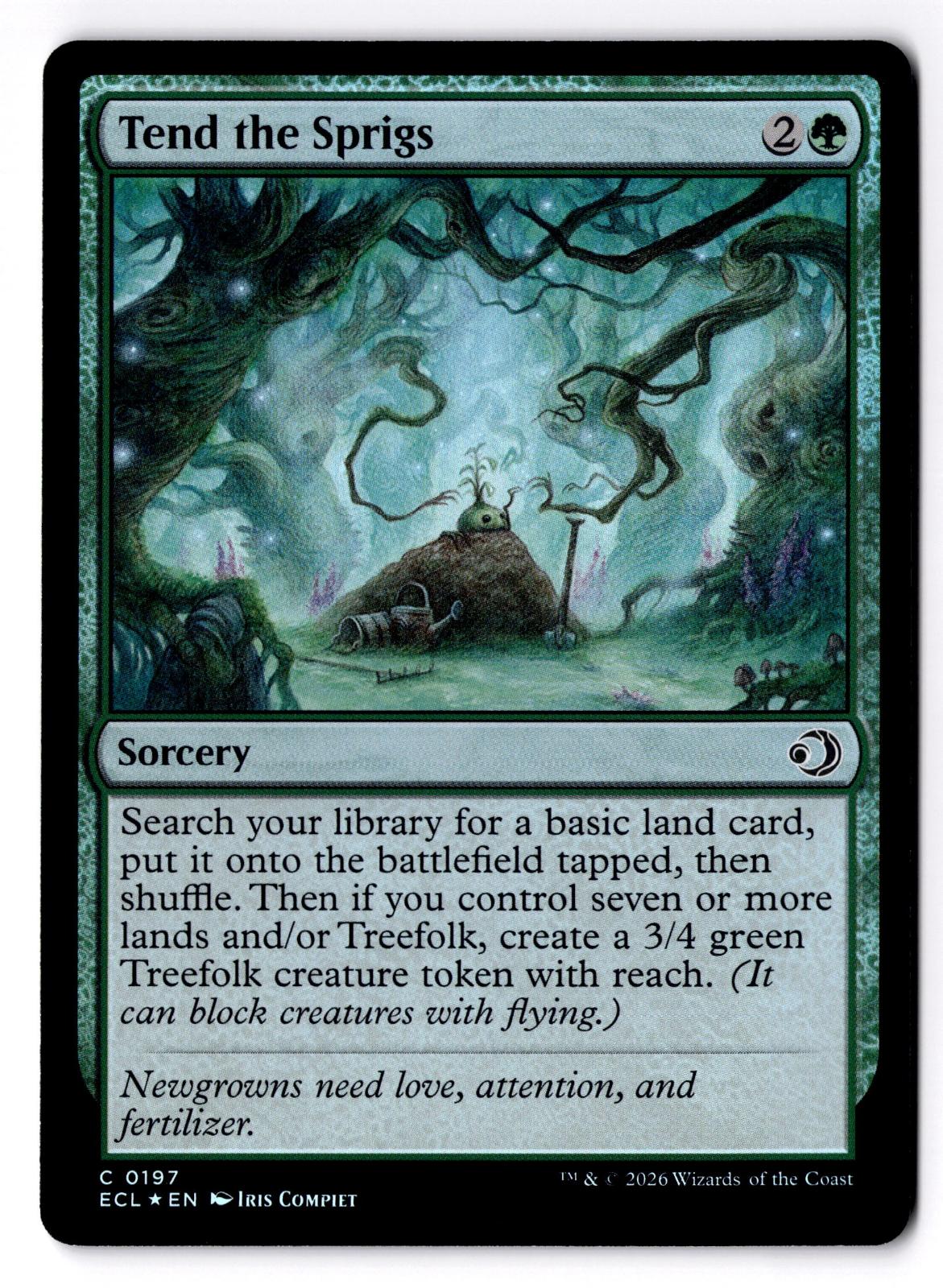 Tend the Sprigs 197 Common Lorwyn Eclipsed Magic: The Gathering Foil LP