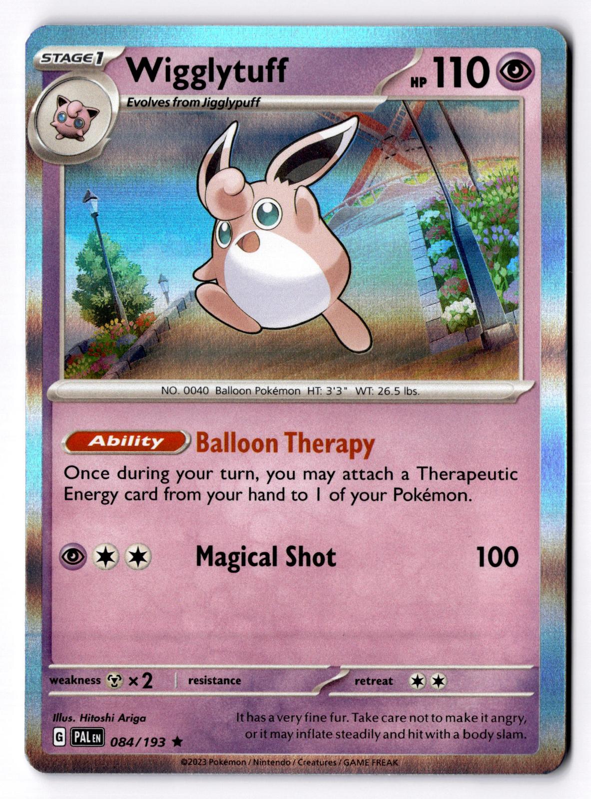 Wigglytuff 084/193 Rare Paldea Evolved Pokemon Holo Lightly Played