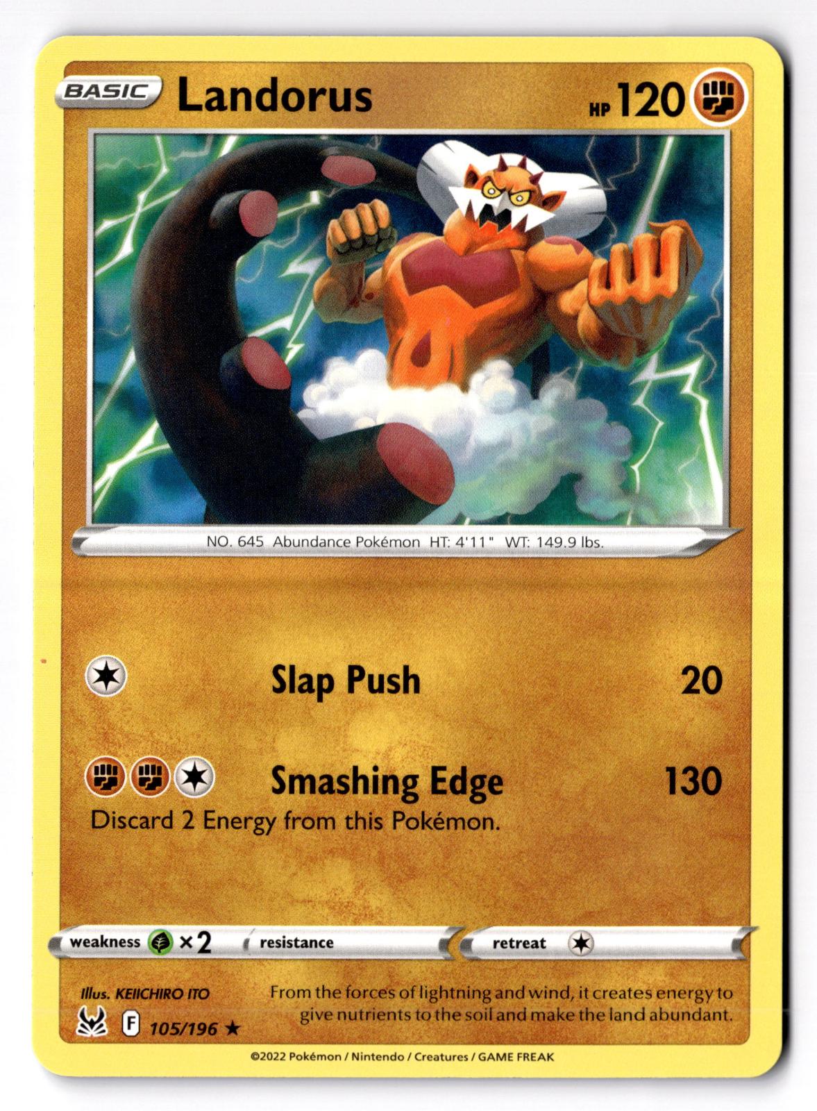 Landorus 105/196 Rare Lost Origin Pokemon Lightly Played