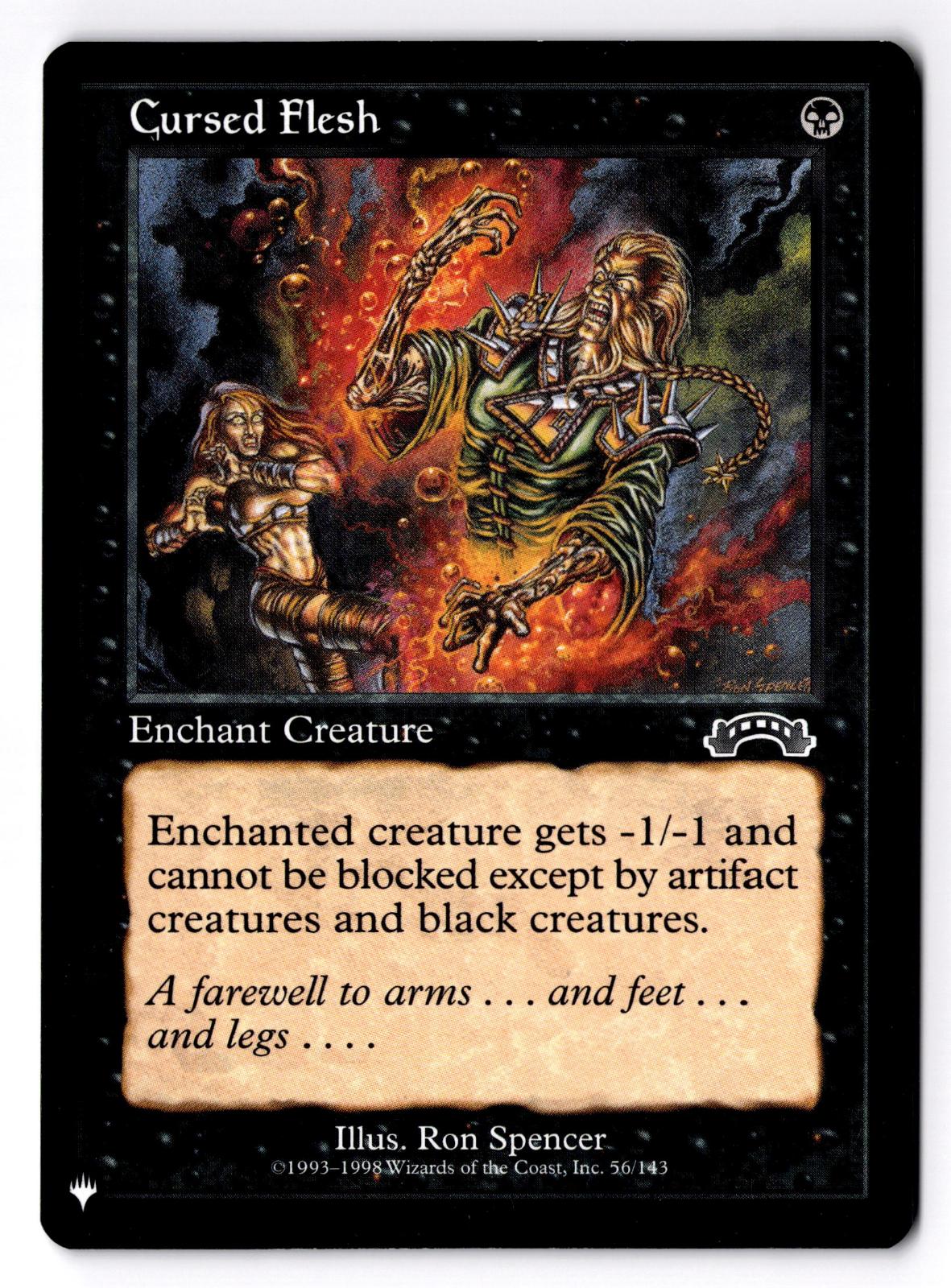 Cursed Flesh 56/143 Common The List Reprints Magic: The Gathering Lightly Played