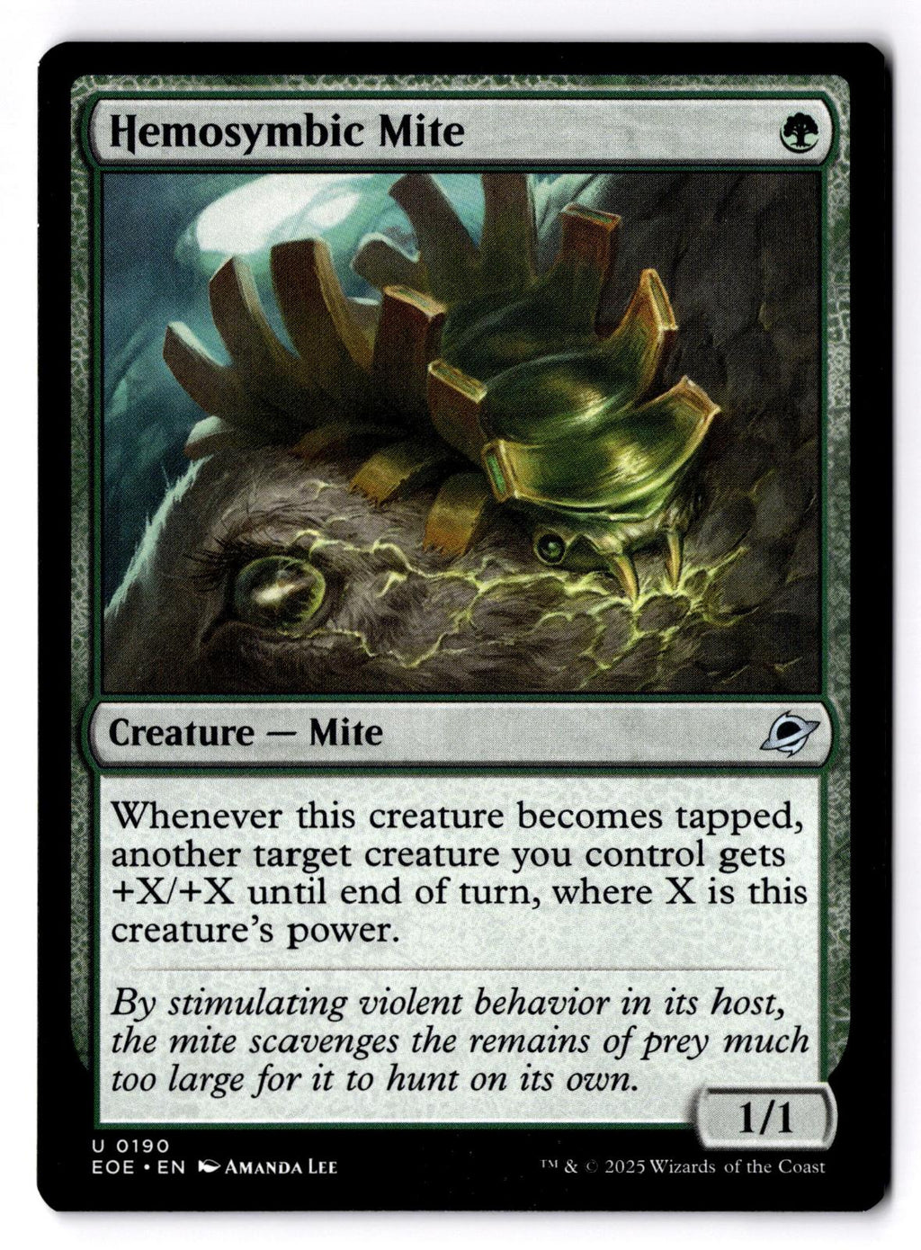 Hemosymbic Mite 190 Uncommon Edge of Eternities Magic: The Gathering LP