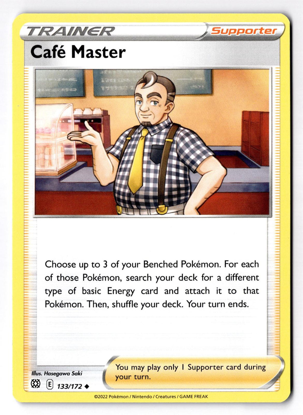 Cafe Master 133/172 Uncommon Brilliant Stars Pokemon Near Mint