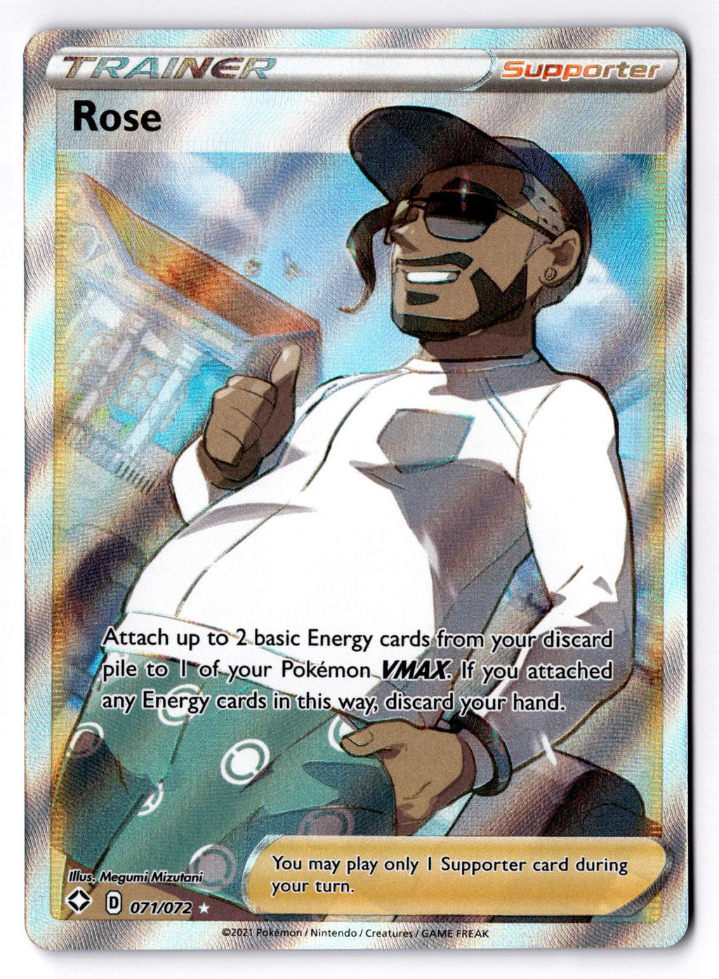 Rose 071/072 Ultra Rare Shining Fates Pokemon Holo Near Mint