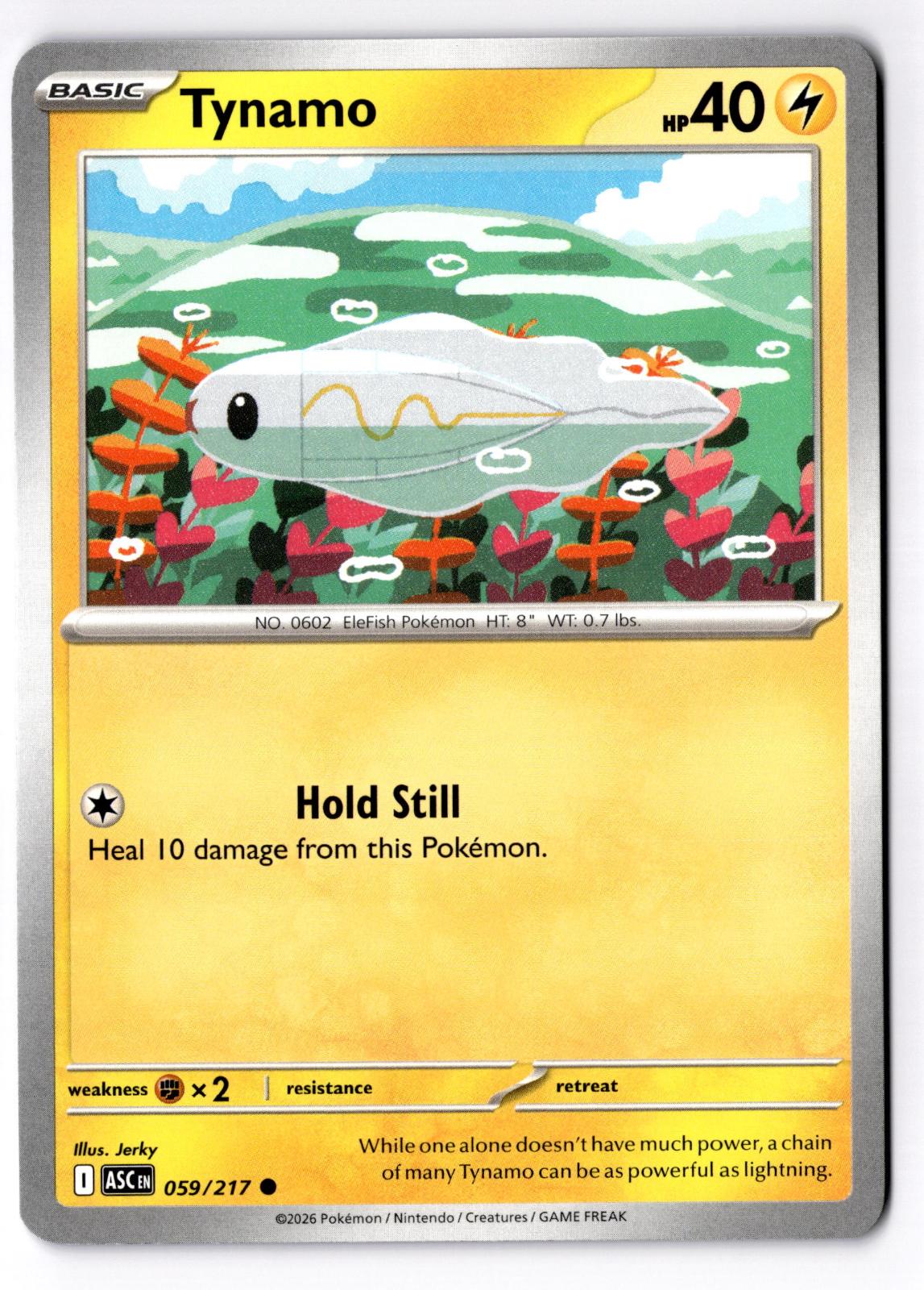 Tynamo 059/217 Common Ascended Heroes Pokemon Near Mint