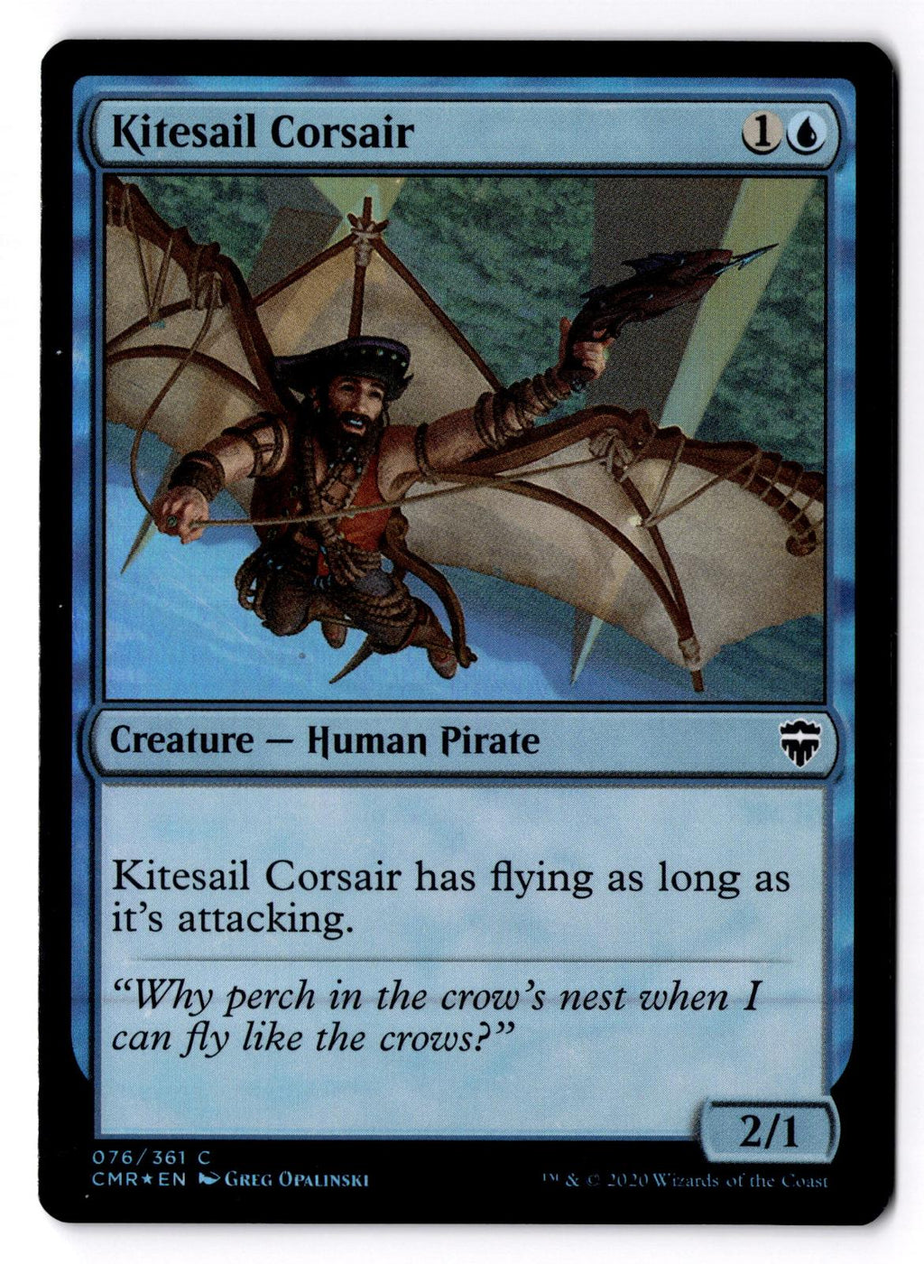 Kitesail Corsair 76 Common Commander Legends Magic: The Gathering Foil LP