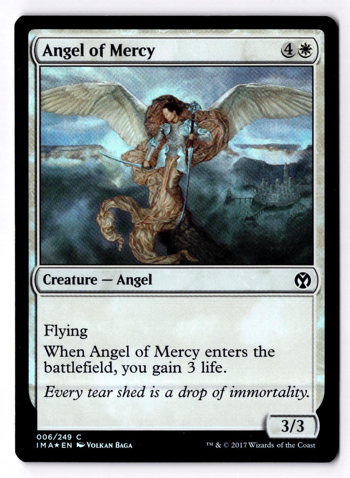 Angel of Mercy 6 Common Iconic Masters Magic: The Gathering Foil Lightly Played