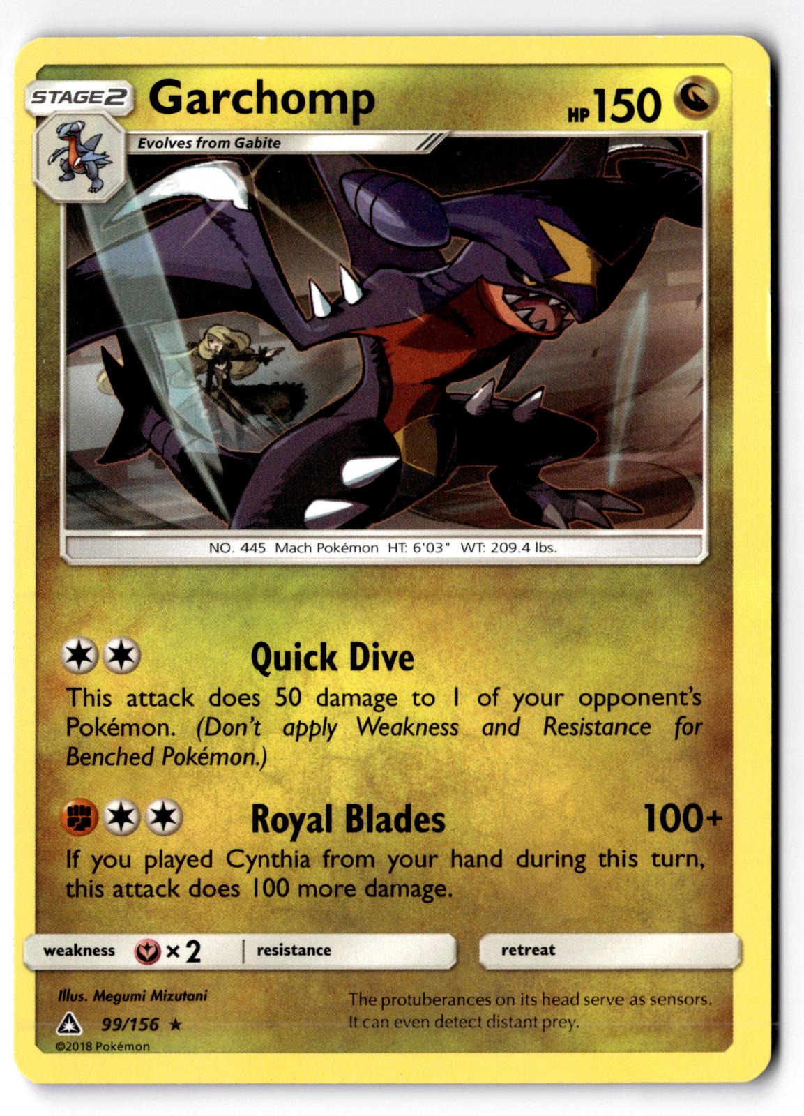 Garchomp 99/156 Rare Ultra Prism Pokemon Lightly Played