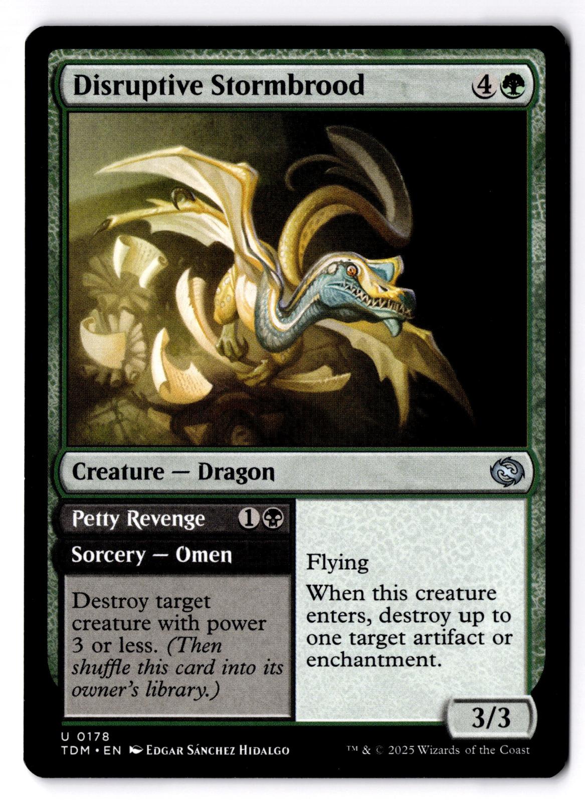 Disruptive Stormbrood 178 Uncommon Tarkir: Dragonstorm Magic: The Gathering LP