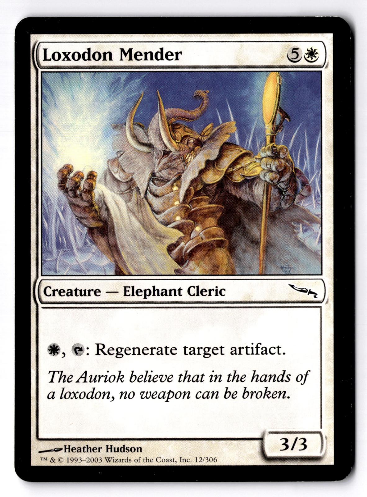 Loxodon Mender 12 Common Mirrodin Magic: The Gathering Moderately Played