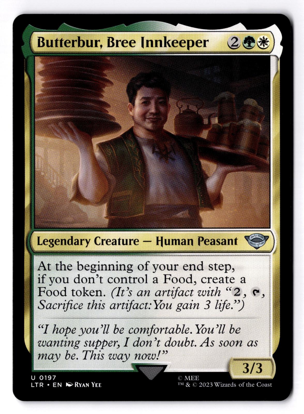 Butterbur, Bree Innkeeper 197 The Lord of the Rings Magic: The Gathering LP