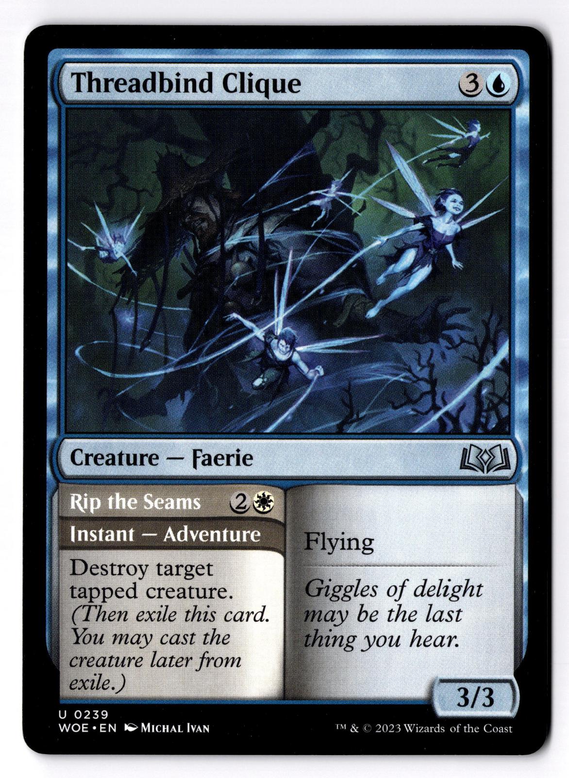 Threadbind Clique 239 Uncommon Wilds of Eldraine Magic: The Gathering LP
