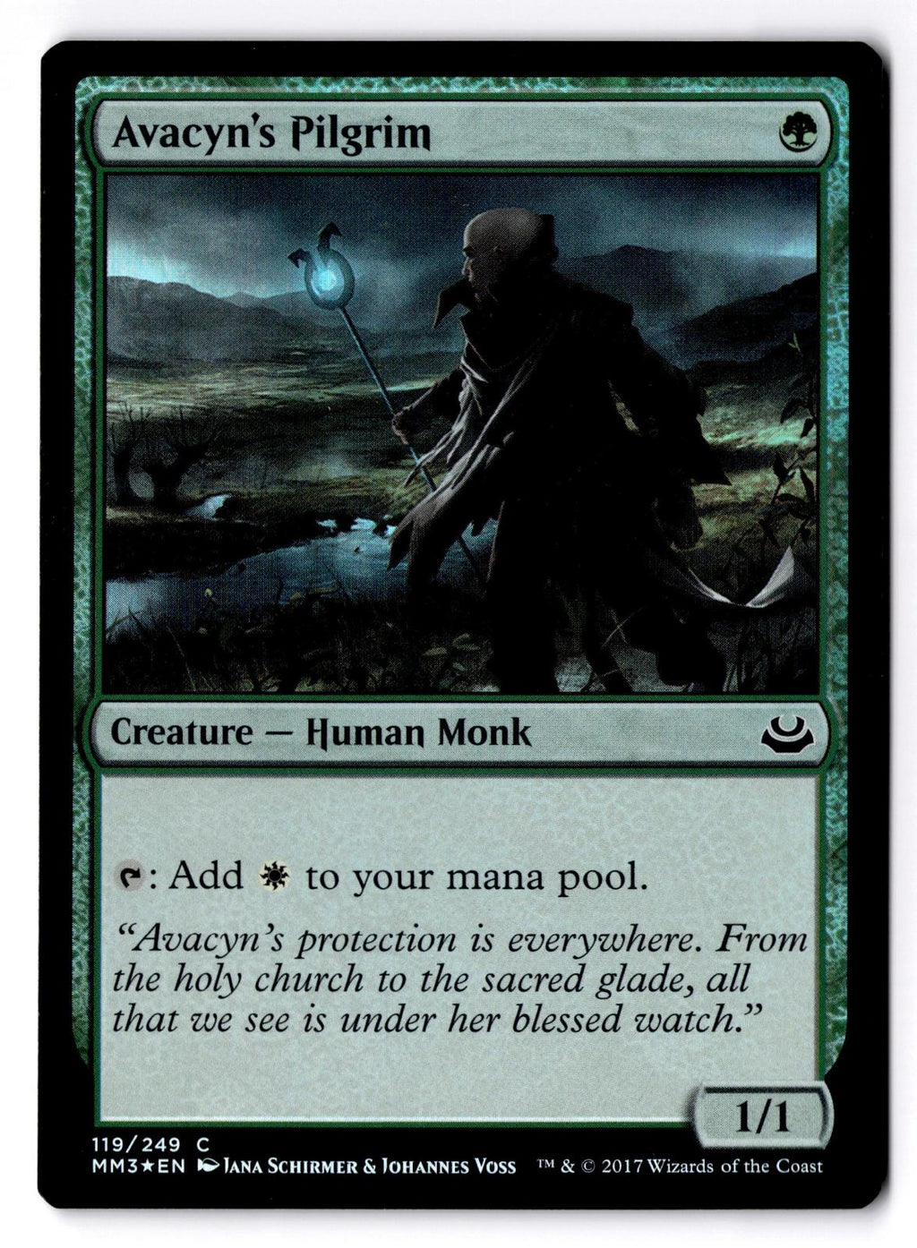 Avacyn's Pilgrim 119 Common Modern Masters 2017 Magic: The Gathering Foil LP