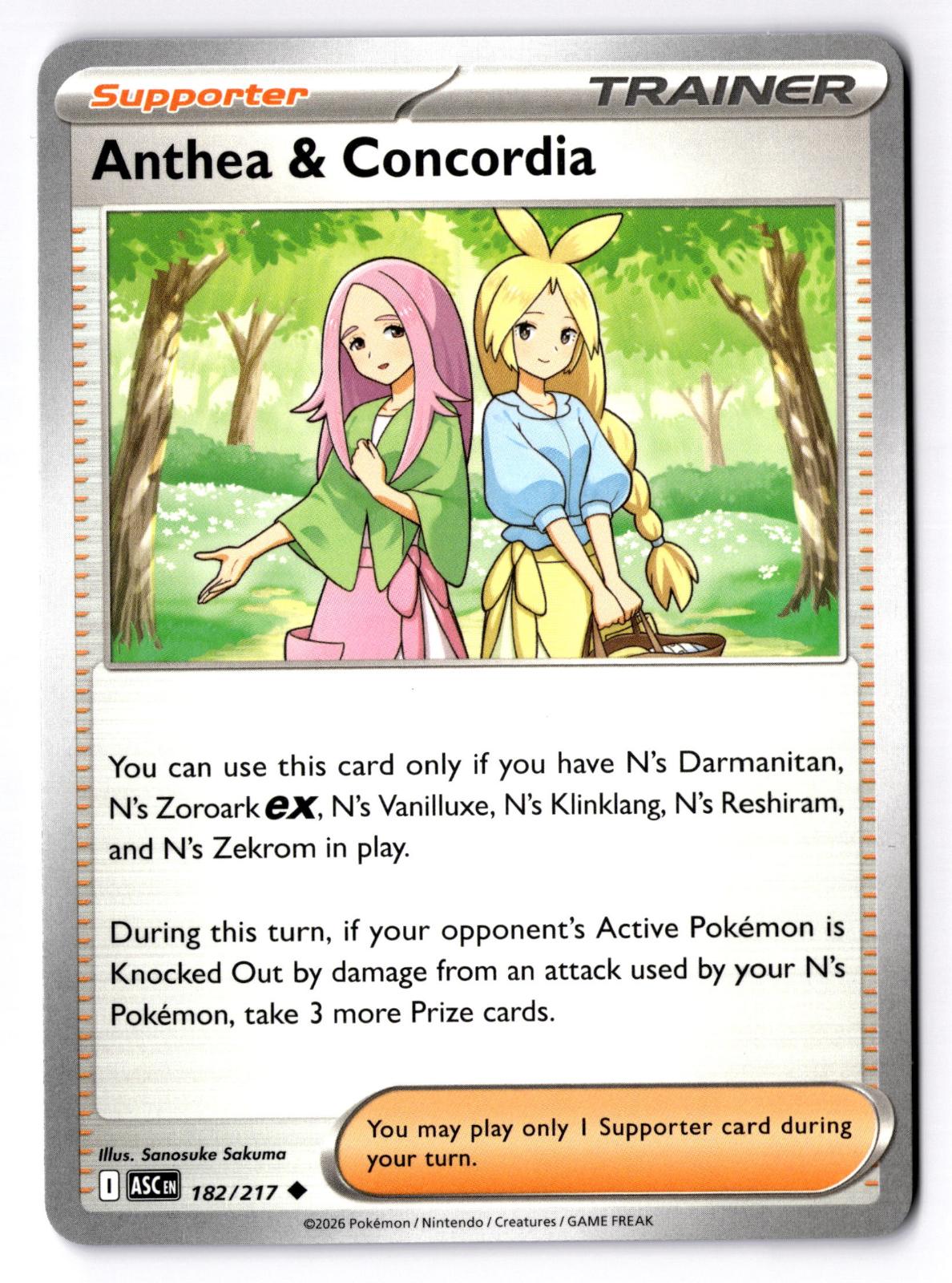 Anthea & Concordia 182/217 Uncommon Ascended Heroes Pokemon Near Mint