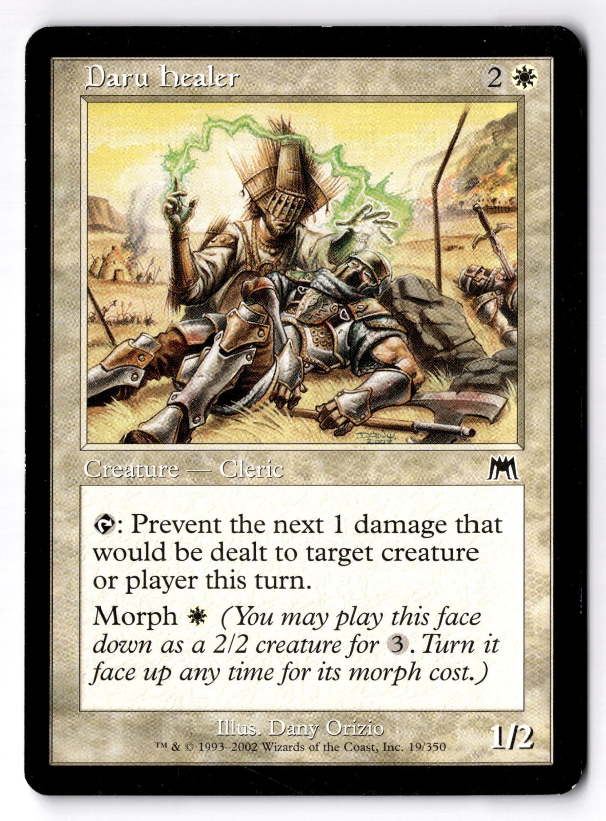 Daru Healer 19 Common Onslaught Magic: The Gathering Moderately Played
