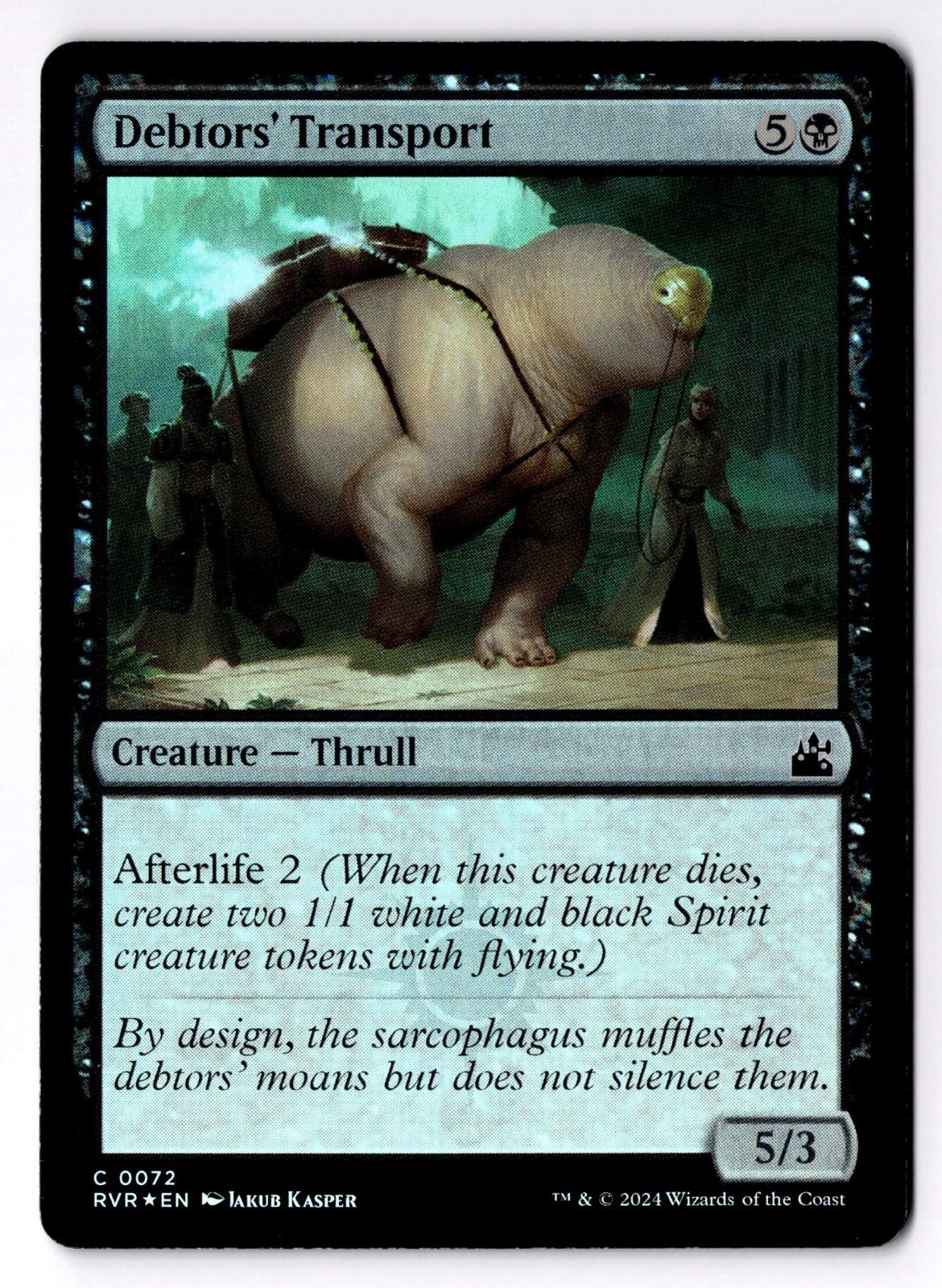 Debtors' Transport 72 Common Ravnica Remastered Magic: The Gathering Foil MP