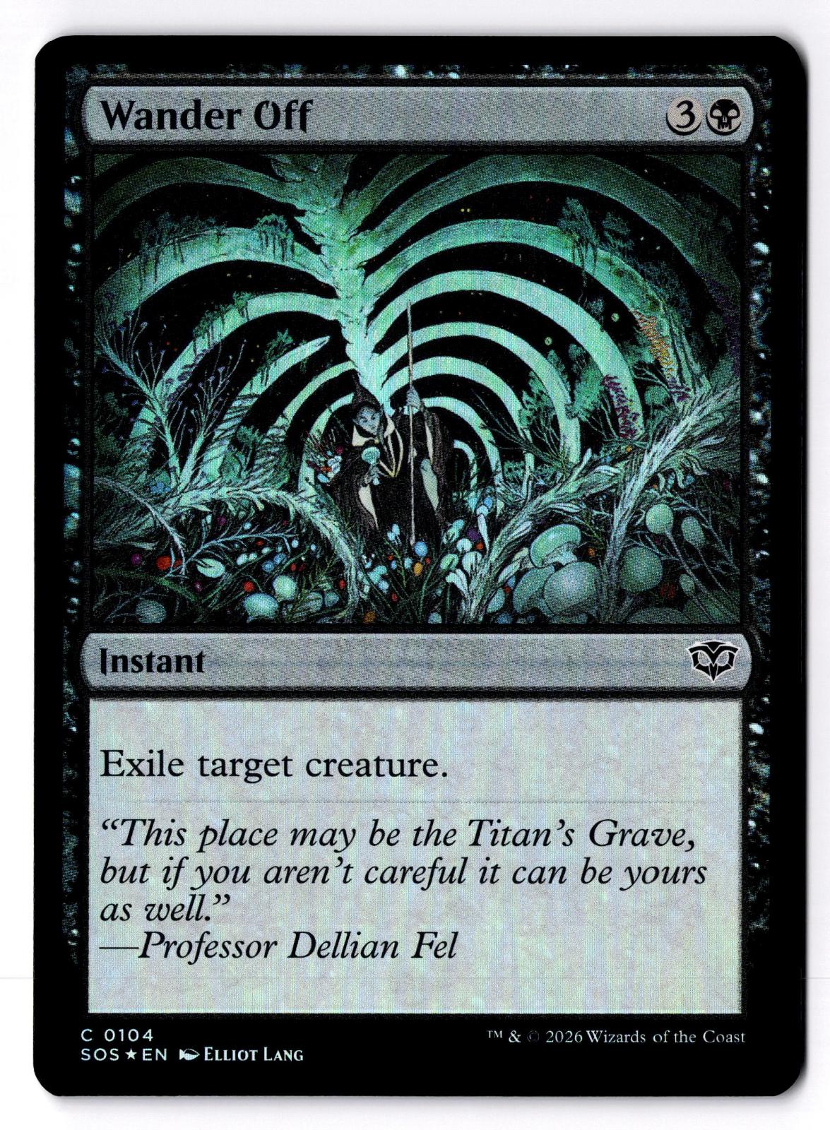 Wander Off 104 Common Secrets of Strixhaven Magic: The Gathering Foil LP
