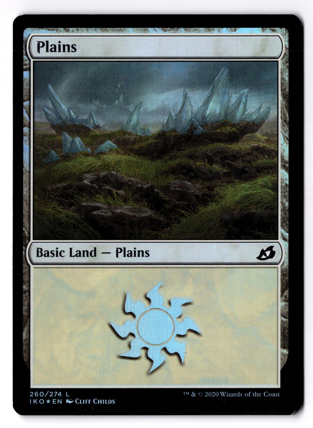 Plains 260 Land Ikoria: Lair of Behemoths Magic: The Gathering Foil LP