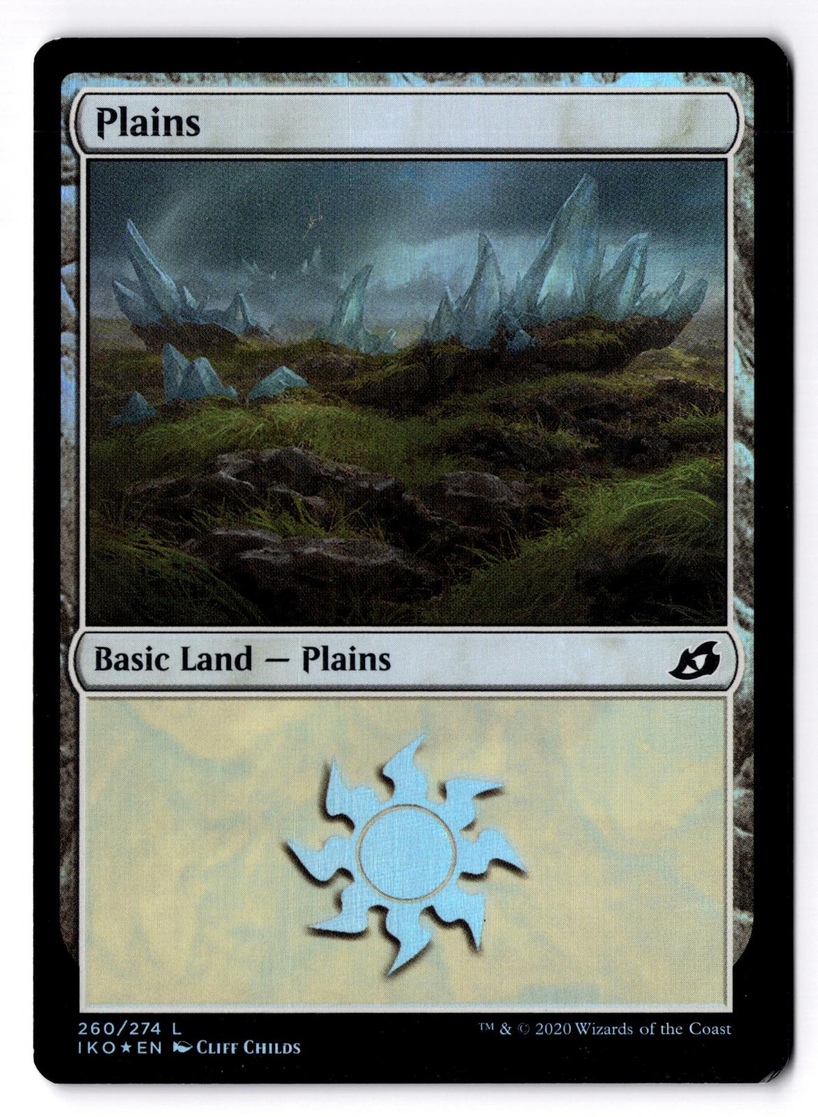 Plains 260 Land Ikoria: Lair of Behemoths Magic: The Gathering Foil LP