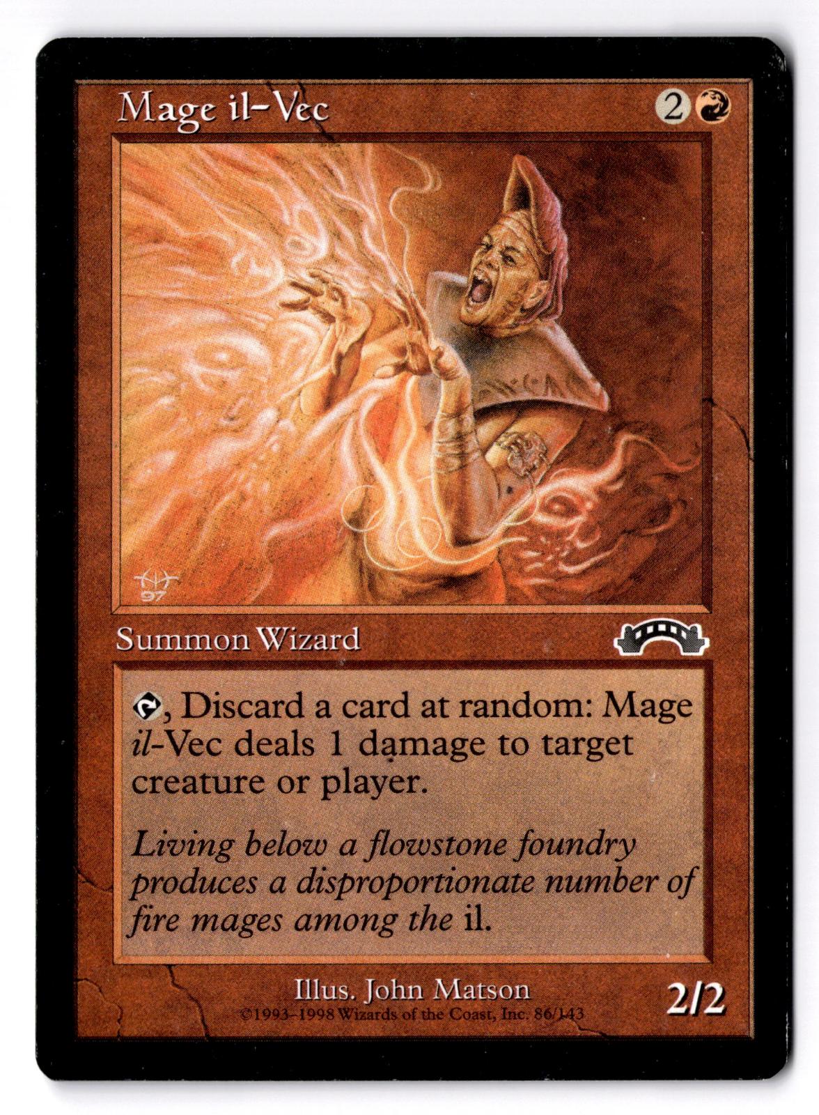 Mage il-Vec 86 Common Exodus Magic: The Gathering Moderately Played