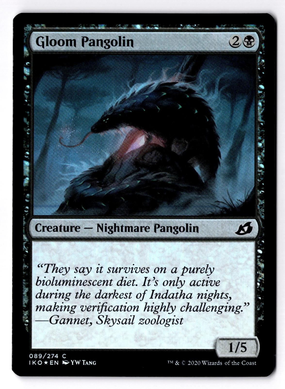 Gloom Pangolin 89 Common Ikoria: Lair of Behemoths Magic: The Gathering Foil LP