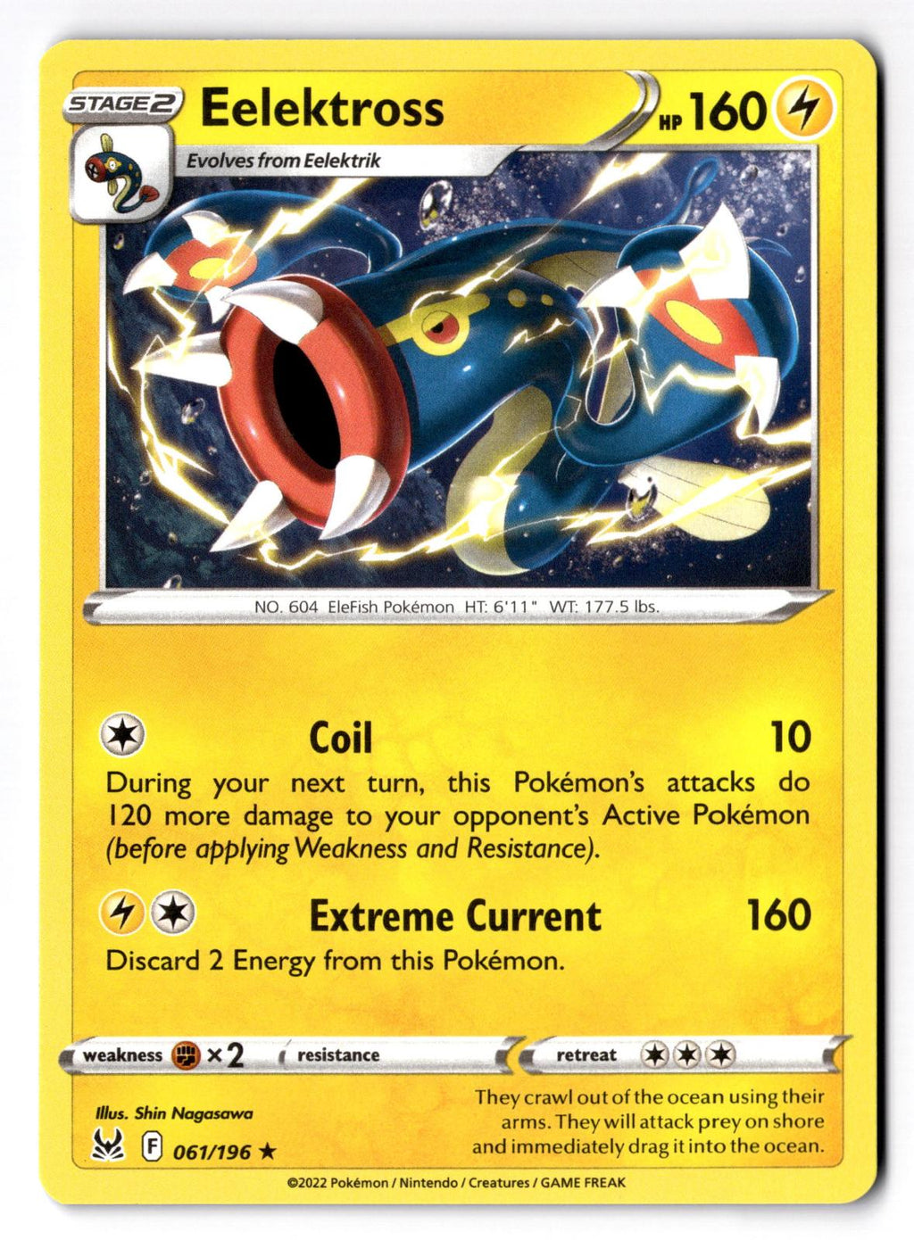 Eelektross 061/196 Rare Lost Origin Pokemon Lightly Played