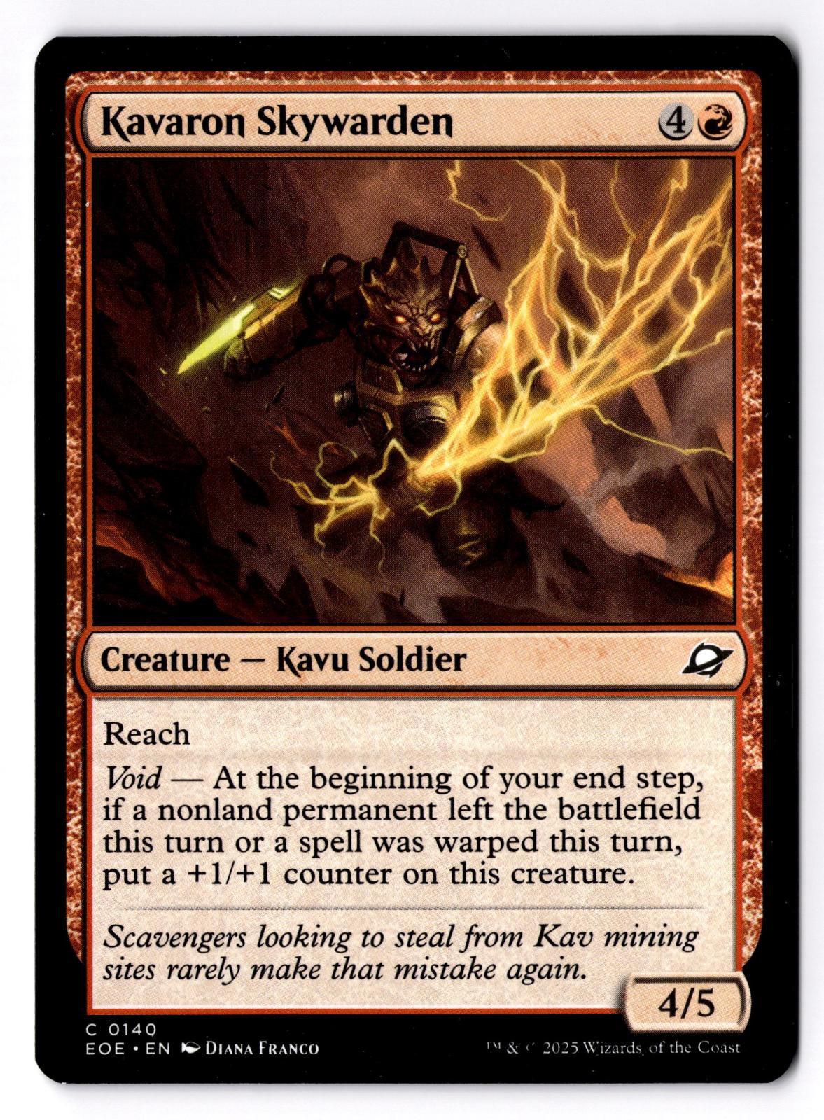 Kavaron Skywarden 140 Common Edge of Eternities Magic: The Gathering LP