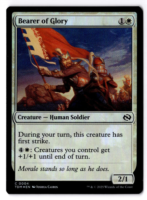 Bearer of Glory 4 Common Tarkir: Dragonstorm Magic: The Gathering Foil LP